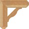 Ekena Millwork Funston Craftsman Rough Sawn Bracket, Western Red Cedar, 6"W x 24"D x 24"H BKT06X24X24FST04RWR - alternate 3
